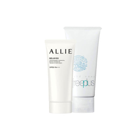 Wholesale Kanebo - Allie Gel UV EX SPF50+ PA++++ X Freeplus Mild Soap Facial Cleansing | Carsha