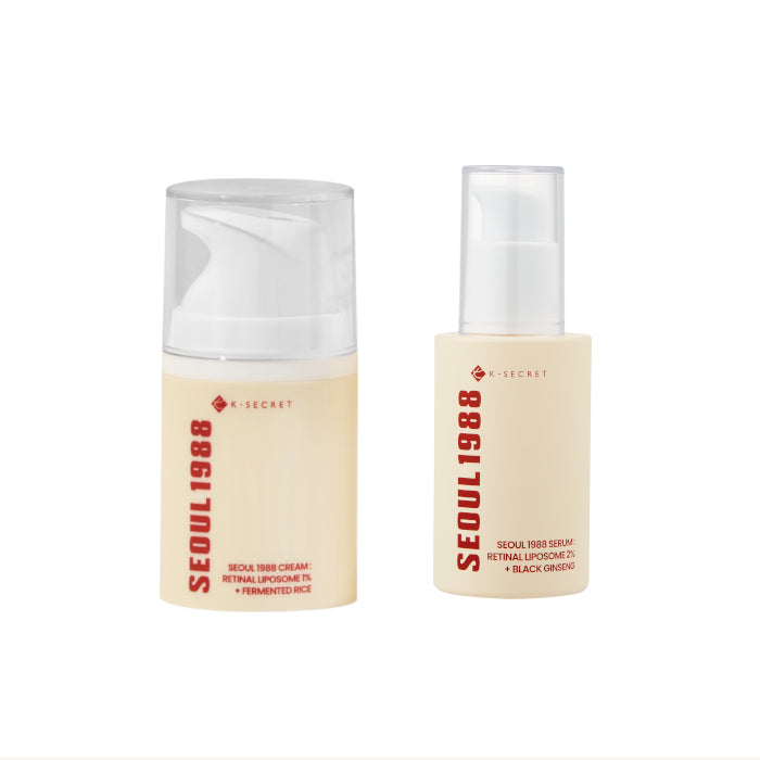 Wholesale KSECRET - SEOUL 1988 Serum : Retinal Liposome 2% + Black Ginseng - 30ml 1ea + Cream : Retinal Liposome 1% + Fermented Rice - | Carsha