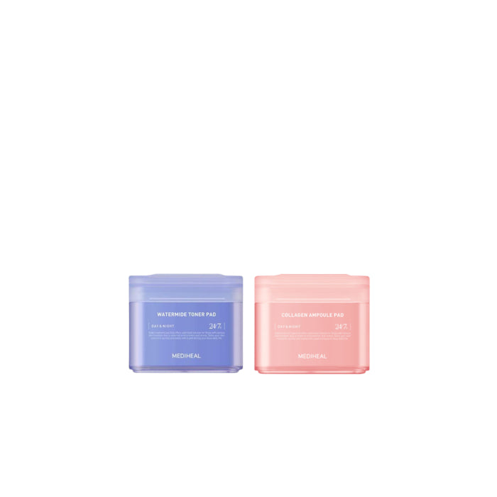 Wholesale Mediheal - Watermide Toner Pad - 100ea 1ea + Collagen Ampoule Pad - 100ea 1ea Set | Carsha