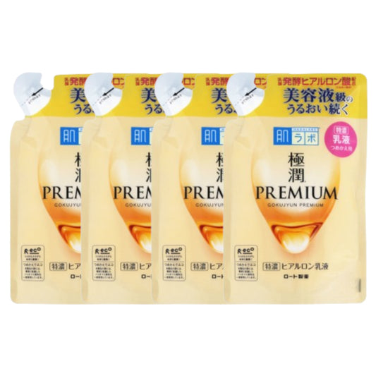 Wholesale Rohto Mentholatum - Hada Labo Gokujyun Premium Emulsion Refill 2020 Edition - 140ml 4ea Set | Carsha