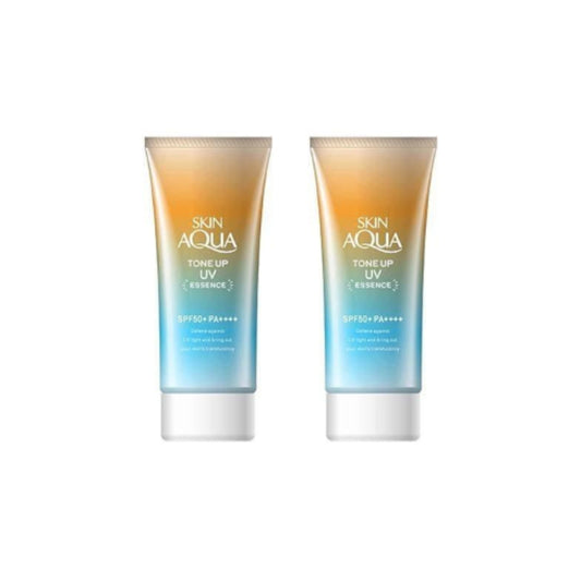 Wholesale Rohto Mentholatum Skin Aqua Tone Up Essence Latte Beige SPF50+ PA++++ 80g 2ea Set | Carsha