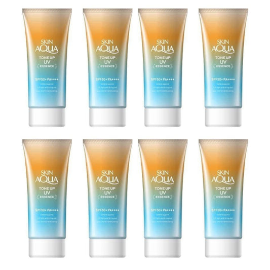 Wholesale Rohto Mentholatum Skin Aqua Tone Up Essence Latte Beige SPF50+ PA++++ 80g 8ea Set | Carsha