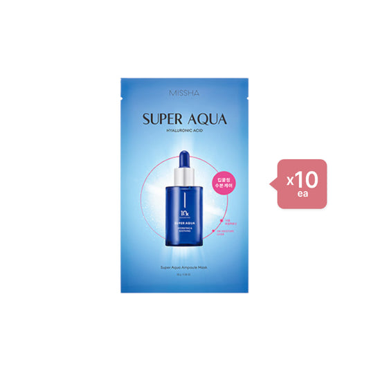 MISSHA - Super Aqua Ampoule Sheet Mask - 28g (10ea) Set