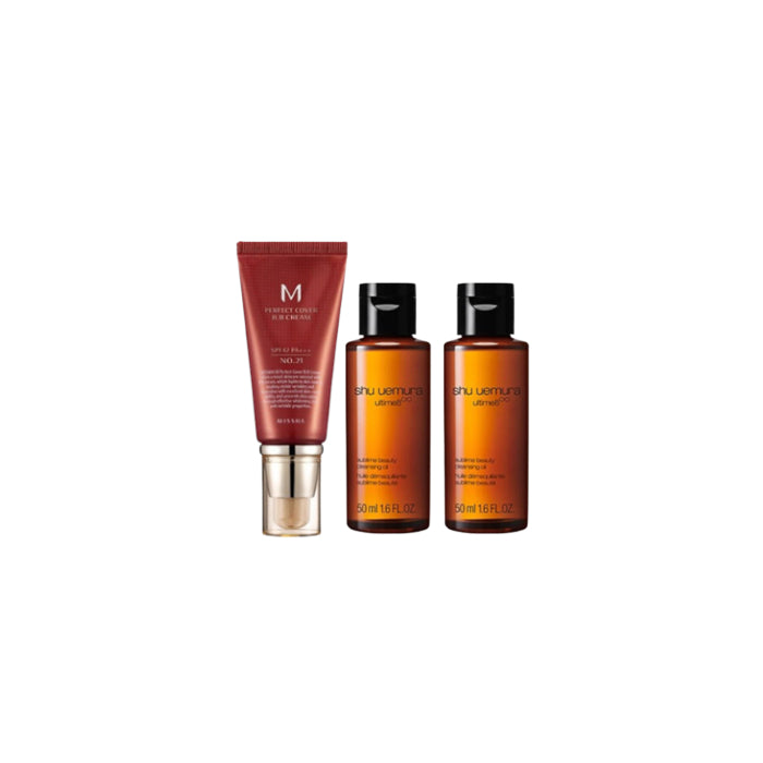 Wholesale MISSHA x Shu Uemura - M Perfect Cover BB Cream #21 Light Beige X Shu Uemura - Ultime8 Sublime Beauty Cleansing Oil - 50ml 2pc | Carsha