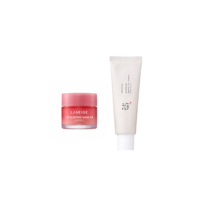 Wholesale LANEIGE - Lip Sleeping Mask EX - 20g - Berry 1ea + BEAUTY OF JOSEON - Relief Sun : Rice + Probiotic SPF50+ PA++++ - 50ml... | Carsha