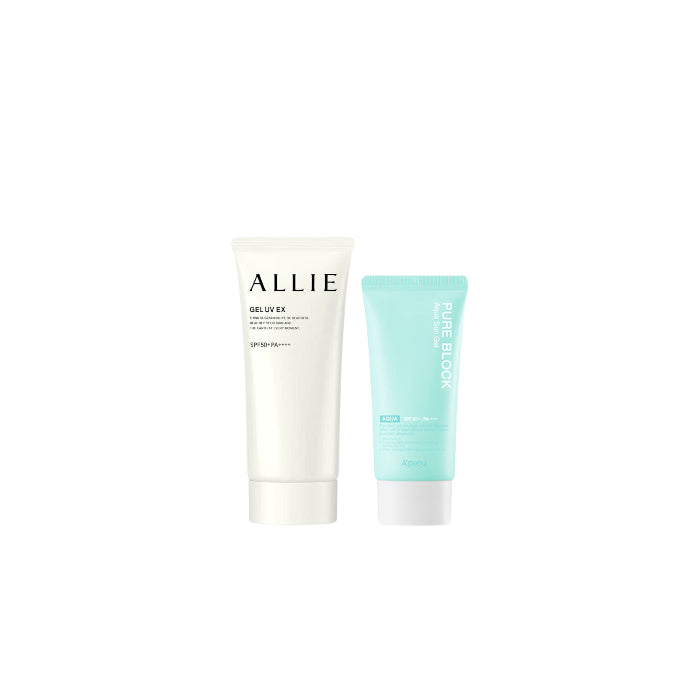 Wholesale A'PIEU - Pure Block Aqua Sun Gel SPF50+ PA+++ X Kanebo - Allie Gel UV EX SPF50+ PA++++ - 90g New Version of ALLIE - Extra UV... | Carsha
