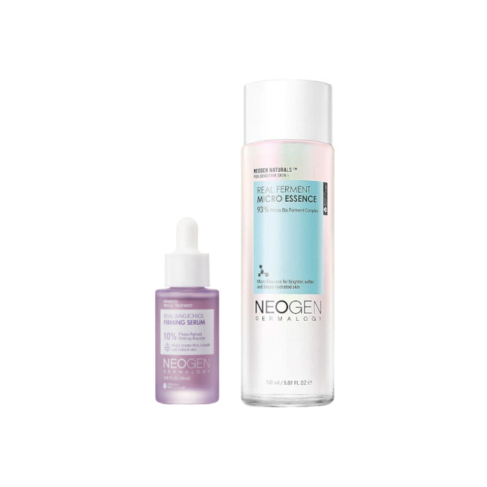 Wholesale NEOGEN Dermalogy - Dermalogy Real Ferment Micro Essence - 150ml + Real Bakuchiol Firming Serum - 30ml Set | Carsha