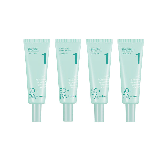 Wholesale DEAL numbuzin - No.1 Clear Filter Sun Essence SPF 50+ PA ++++ - 50ml 4ea Set | Carsha