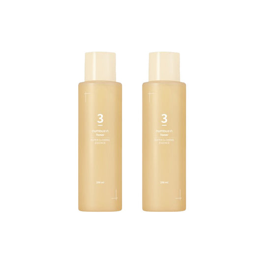 Wholesale numbuzin - No.3 Super Glowing Essence Toner - 200ml 2ea Set | Carsha