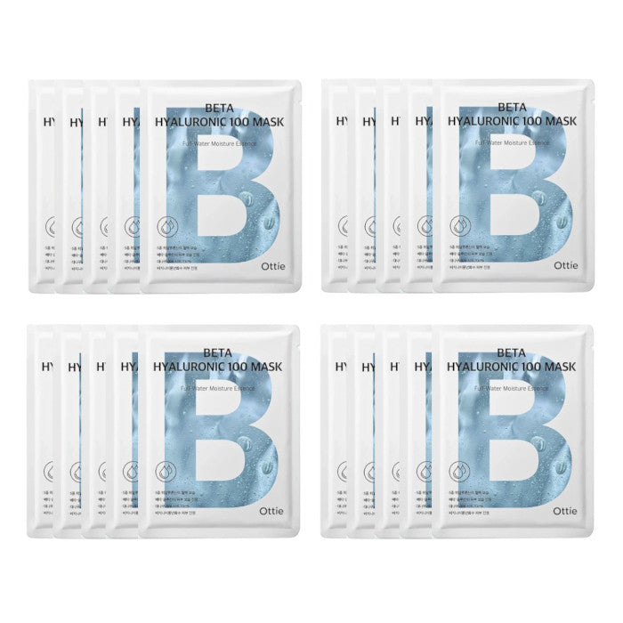 Wholesale Ottie - Beta Hyaluronic 100 Mask - 25ml*5pcs 4ea Set | Carsha