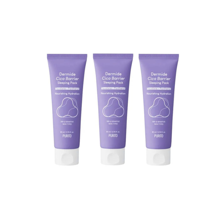 Wholesale DEAL Purito SEOUL - Dermide Cica Barrier Sleeping Pack - 80ml 3ea Set | Carsha