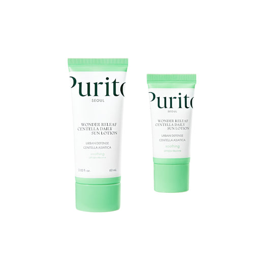 Wholesale DEAL Purito SEOUL Wonder Releaf Centella Daily Sun Lotion Set | Carsha