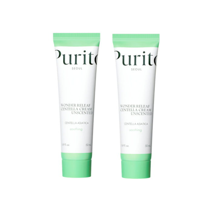 Wholesale Purito SEOUL - Wonder Releaf Centella Cream Unscented - 50ml 2ea Set | Carsha