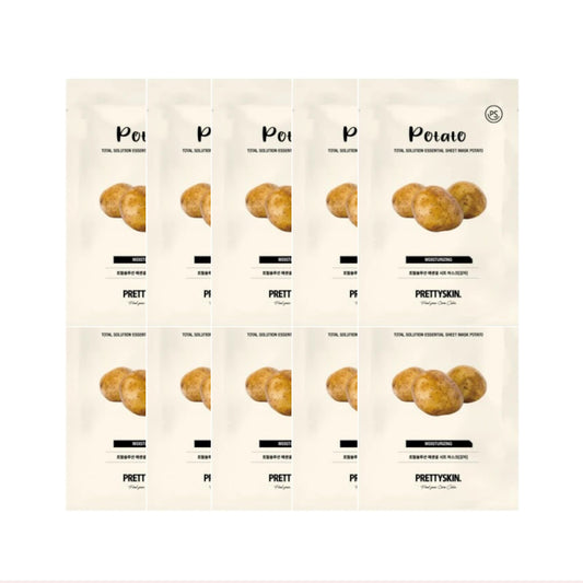 Wholesale PRETTYSKIN - Total Solution Essential Sheet Mask - Potato - 10pcs Set | Carsha