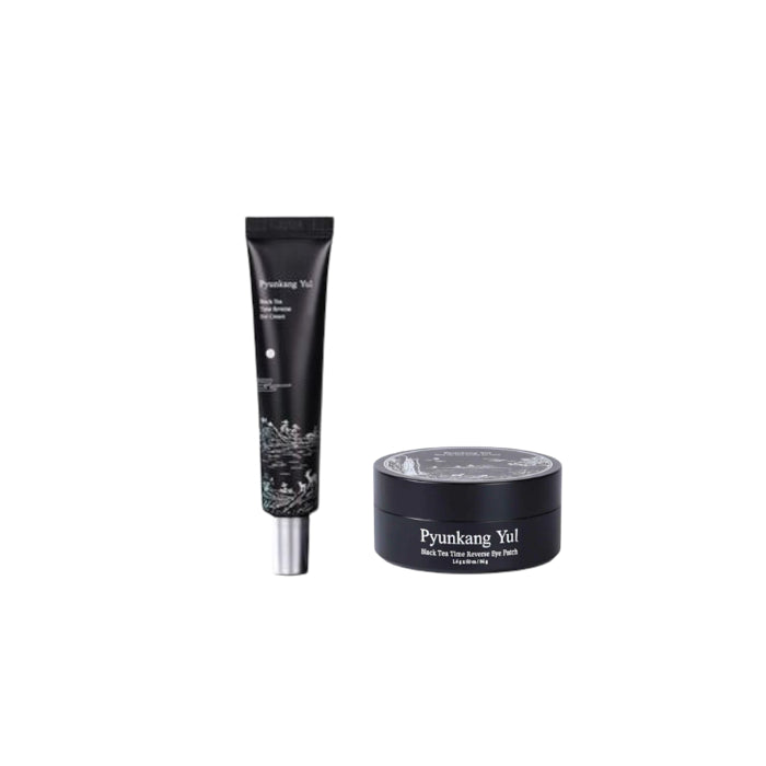 Wholesale Pyunkang Yul Black Tea Time Reverse Eye Cream 1ea + Black Tea Time Reverse Eye Patch - 60pcs 1ea Set | Carsha