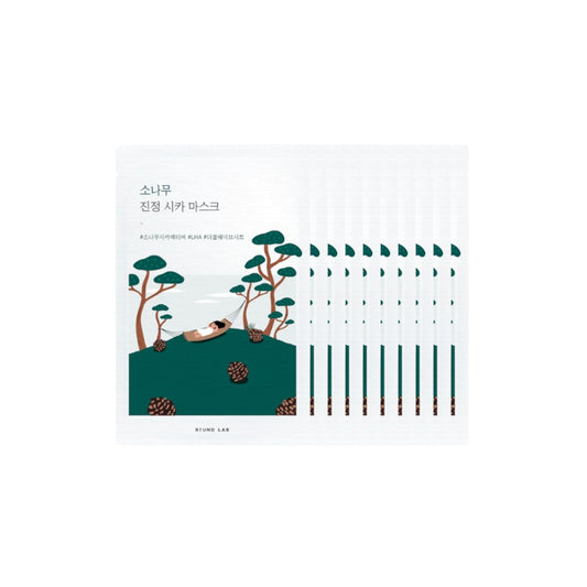Wholesale Round Lab - Pine Calming Cica Mask Sheet - 27ml 10ea Set | Carsha