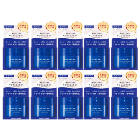 Shiseido - Aqua Label Special Gel Cream Brightening - 90g (10ea) Set