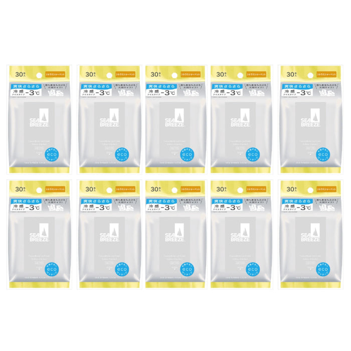 Wholesale Shiseido - Sea Breeze Face & Body Ice Sheet - 30 sheets - Citrus Sherbet 10ea Set | Carsha