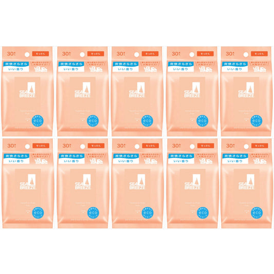 Shiseido - Sea Breeze Face & Body Ice Sheet - 30 sheets - Soap (10ea) Set