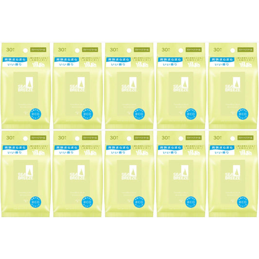 Shiseido - Sea Breeze Face & Body Ice Sheet - 30 sheets - Verbena Cool (10ea) Set