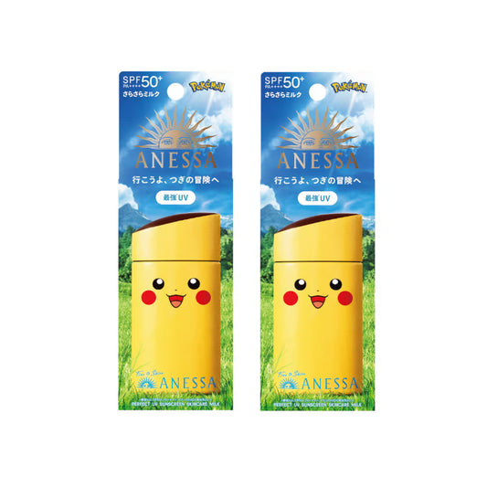 Wholesale Shiseido Anessa Perfect UV Sunscreen Skincare Milk SPF 50+ PA++++ - 60ml - Pikachu 2ea Set | Carsha