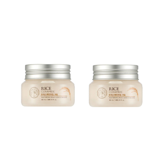 Wholesale THE FACE SHOP - Rice & Ceramide Moisturizing Cream - 50ml 2ea Set | Carsha