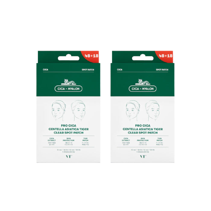 Wholesale VT - Pro Cica Centella Asiatica Tiger Clear Spot Patch - 4sheets/10mm*36ea+12mm*30ea 66ea 2ea Set | Carsha
