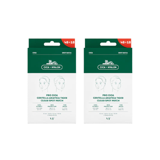 Wholesale VT - Pro Cica Centella Asiatica Tiger Clear Spot Patch - 4sheets/10mm*36ea+12mm*30ea 66ea 2ea Set | Carsha