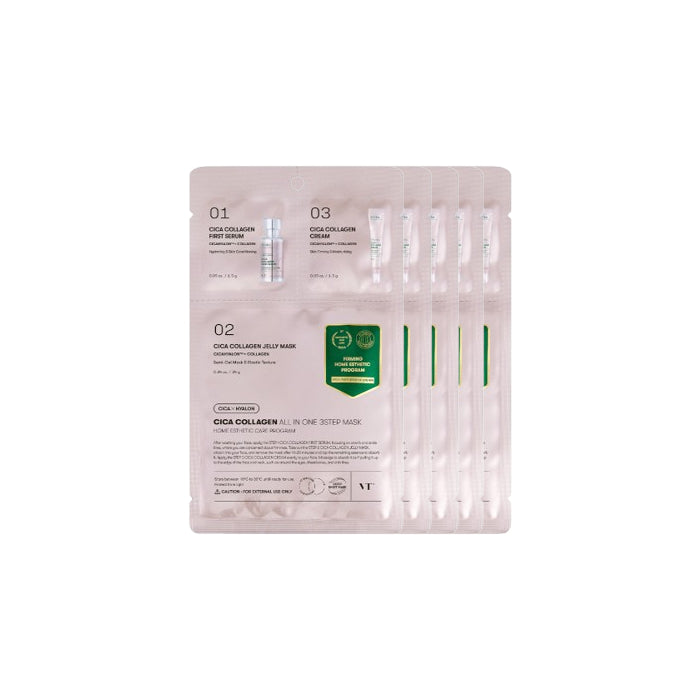 Wholesale VT - Cica Collagen All In One 3Step Mask 5ea Set | Carsha