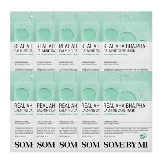 Wholesale SOME BY MI - Real AHA-BHA-PHA Calming Care Mask - 10pcs | Carsha