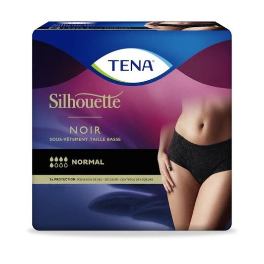 Wholesale Tena Silhouette Nero Normale Taglia L Intimo Taglia Bassa x9 | Carsha