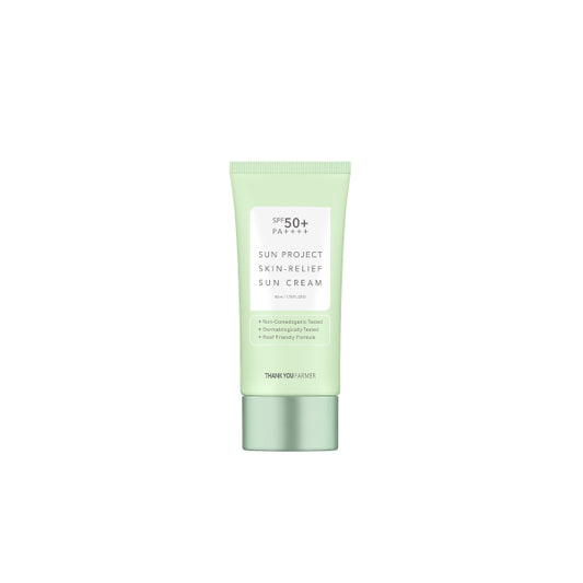 Wholesale Deal THANK YOU FARMER - Sun Project Skin Relief Sun Cream SPF50+ PA++++ - 50ml | Carsha