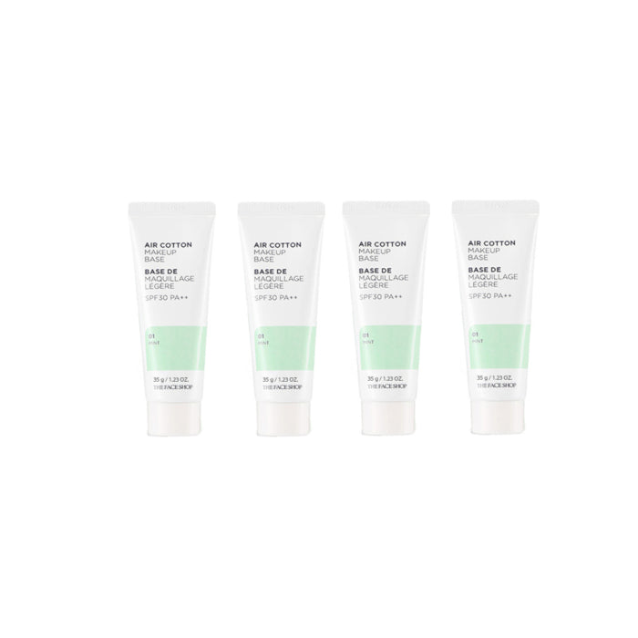 Wholesale THE FACE SHOP - Air Cotton Makeup Base - Mint 4ea Set | Carsha