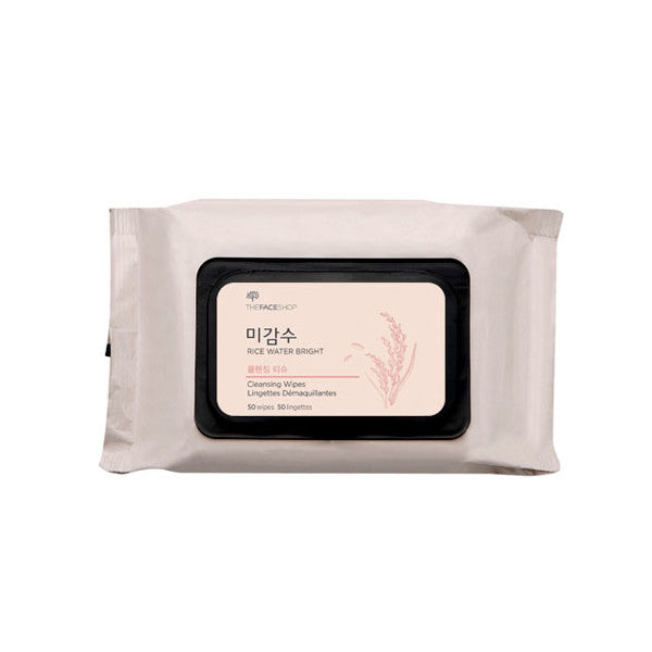 Wholesale THE FACE SHOP - Rice Water Bright Cleansing Facial Wipes - 50pc | Carsha