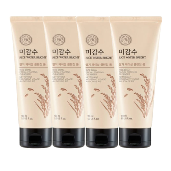 Wholesale THE FACE SHOP - Rice Water Bright Rice Bran Facial Foaming Cleanser - 150ml 4ea Set | Carsha