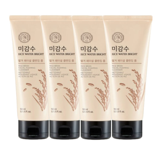Wholesale THE FACE SHOP - Rice Water Bright Rice Bran Facial Foaming Cleanser - 150ml 4ea Set | Carsha