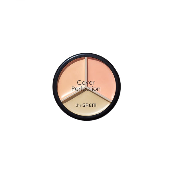 Wholesale DEAL The Saem - Cover Perfection Triple Pot Concealer - 4.5g*3 - 03 Correct Up Beige | Carsha