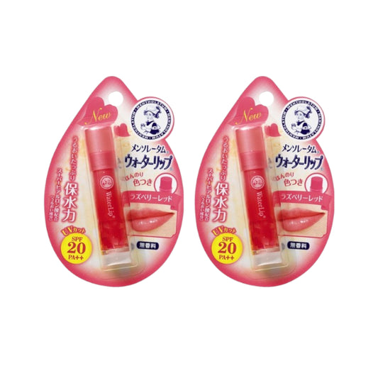 Wholesale Rohto Mentholatum - Water Lip Colour Balm SPF 20 PA++ - 1pc - Raspberry Red 2ea Set | Carsha