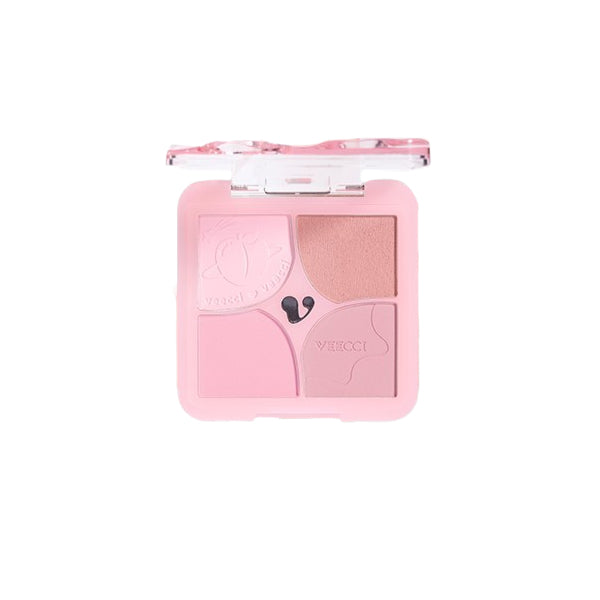 Wholesale VEECCI - Blooming Four Colors Blush - 6g - D01 Pink Party | Carsha