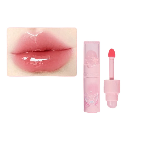 Wholesale VEECCI - Dual-Ended Clear Watery Lip Gloss - 2g - V04 Candied Stawberry | Carsha