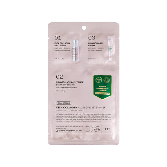 Wholesale VT - Cica Collagen All In One 3Step Mask - 1.5g*2 + 25g | Carsha