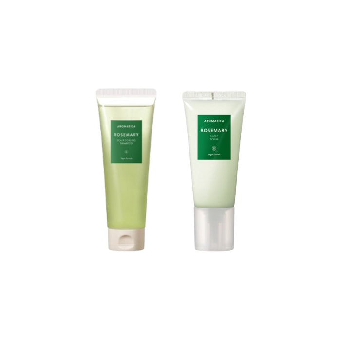 Wholesale aromatica - Rosemary Scalp Scrub - 165g 1ea + Rosemary Scalp Scaling Shampoo - 180ml 1ea Set | Carsha