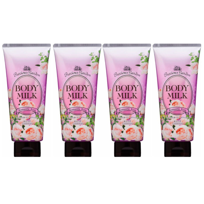 Kose - Precious Garden Body Milk - Romantic Rose - 200g (4ea) Set