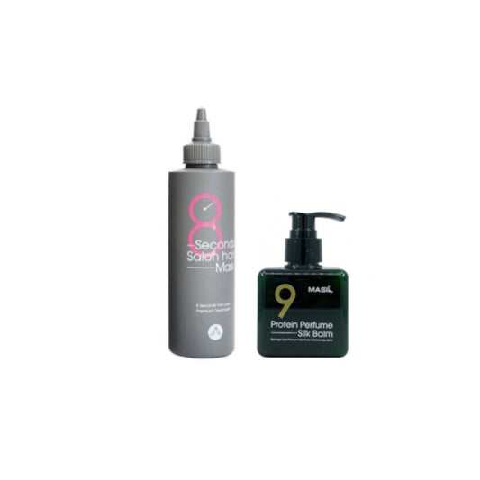 Wholesale Masil - 8 Seconds Salon Hair Mask - 200ml 1ea + Protein Perfume Silk Balm - 180ml 1ea Set | Carsha