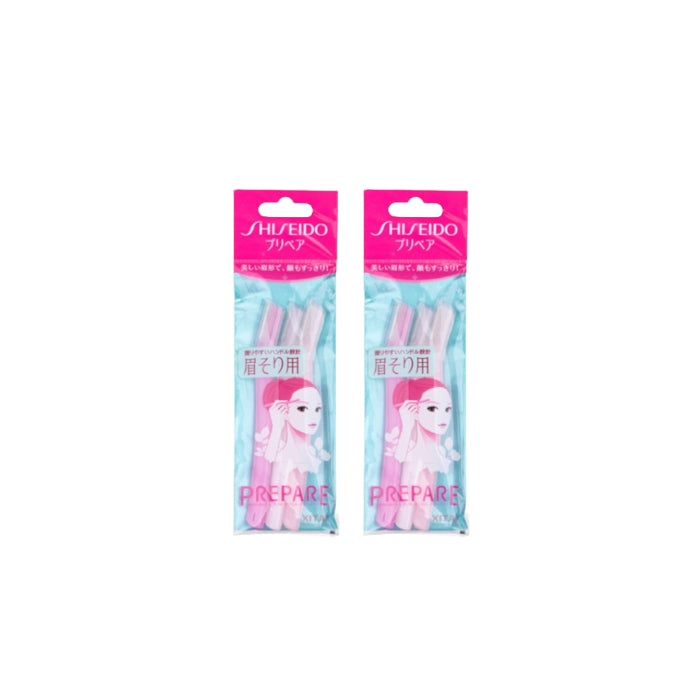Shiseido - Prepare Eyebrow Razor - 3pcs (2ea) Set