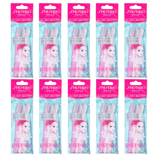 Shiseido - Prepare Eyebrow Razor - 3pcs (10ea) Set