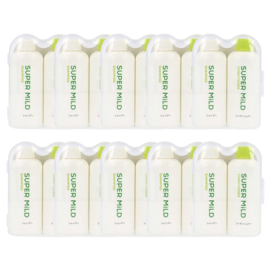 Wholesale Shiseido - Super Mild Shampoo & Conditioner Mini Size Set - 50ml X 2 10ea Set | Carsha