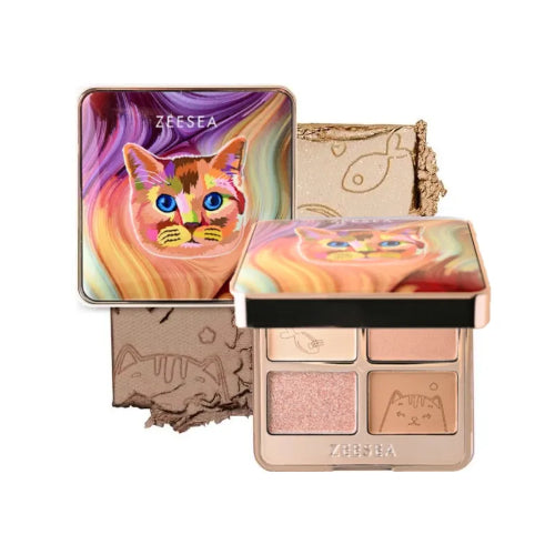 Wholesale Zeesea - Colorful Animal Four-Color Eyeshadow - 3.5g - X01 | Carsha