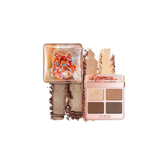 Wholesale Zeesea - Colorful Animal Four-Color Eyeshadow - 3.5g - X06 Ordinary Love | Carsha