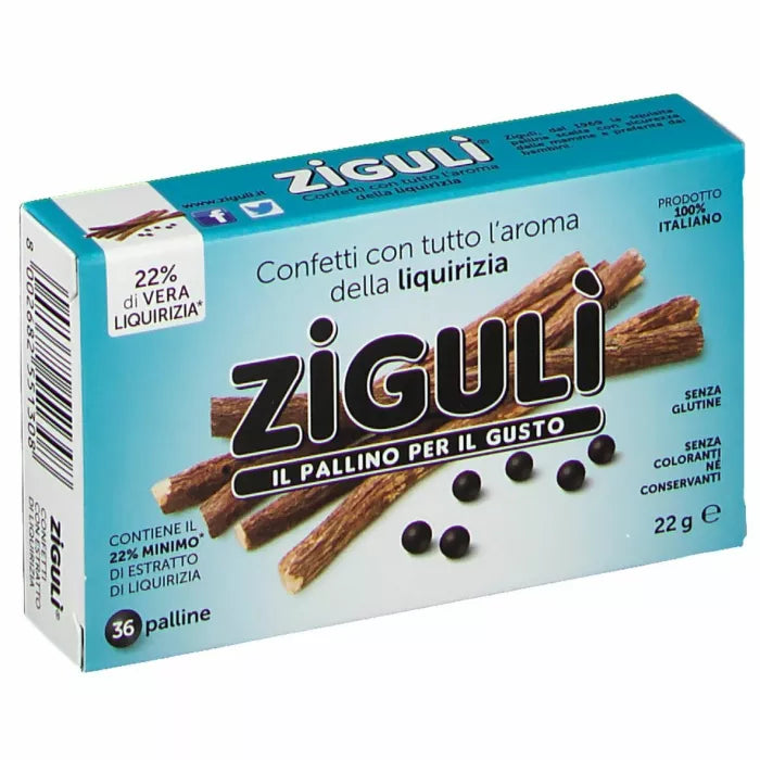 Ziguli liquirizia 36 palline